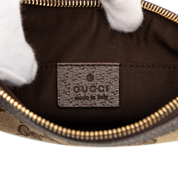 Pre-Loved Gucci GG Canvas Bumble Bee Charm Pochette - Picture 5 of 8